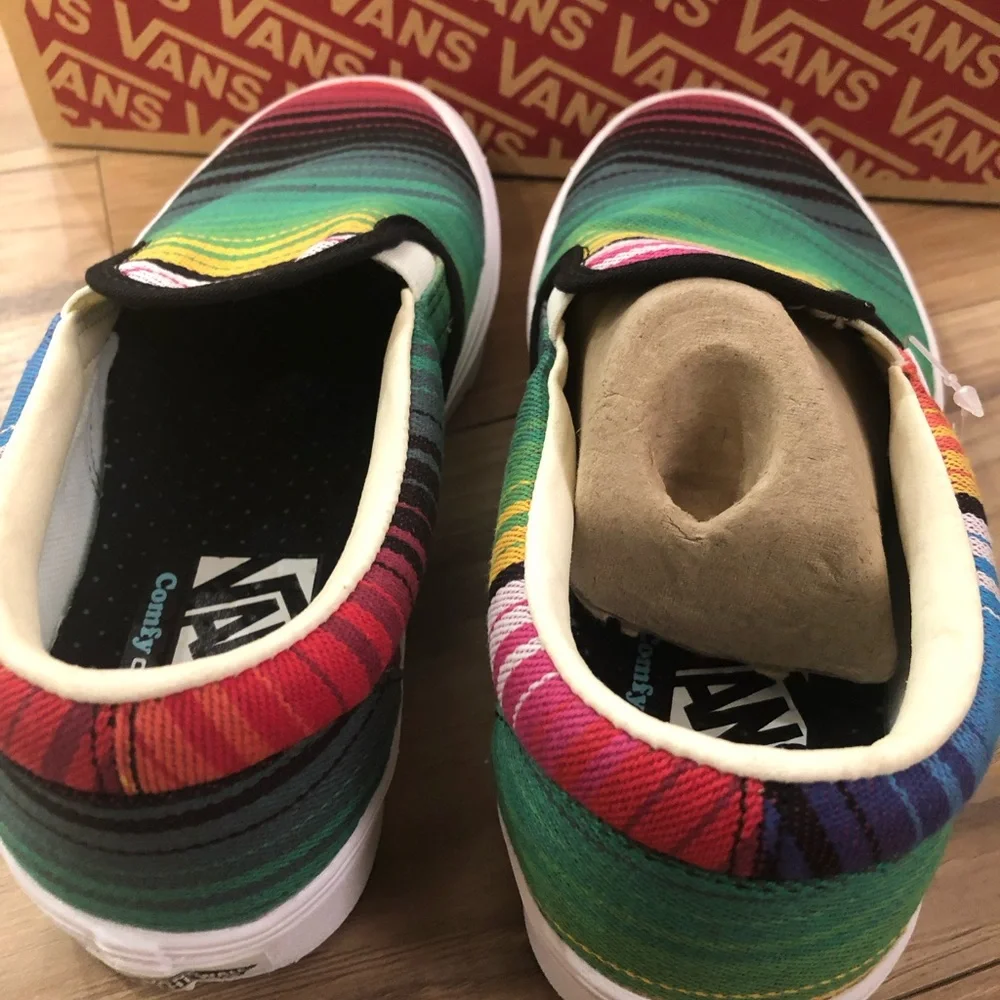 Vans ComfyCush Slip-On 'Blanket Stripe', Multi/True White, M/5.5, W/7M